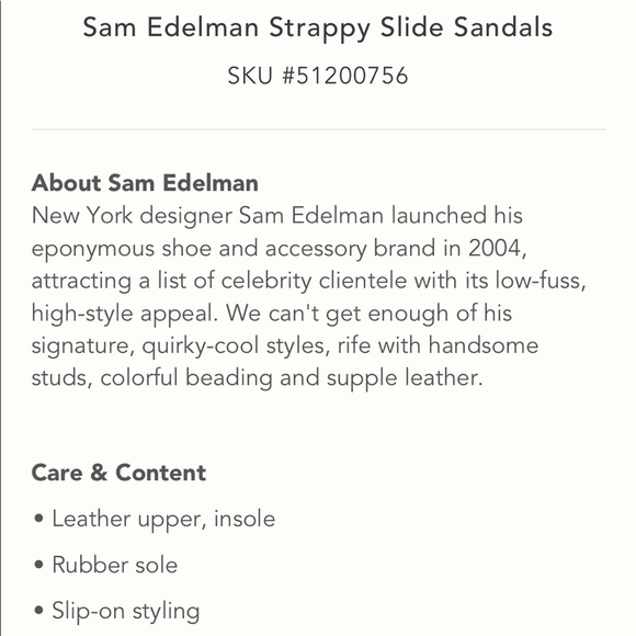 Anthropologie Sam Edelman Glennia Strappy Slide Sandals - Picture 13 of 13